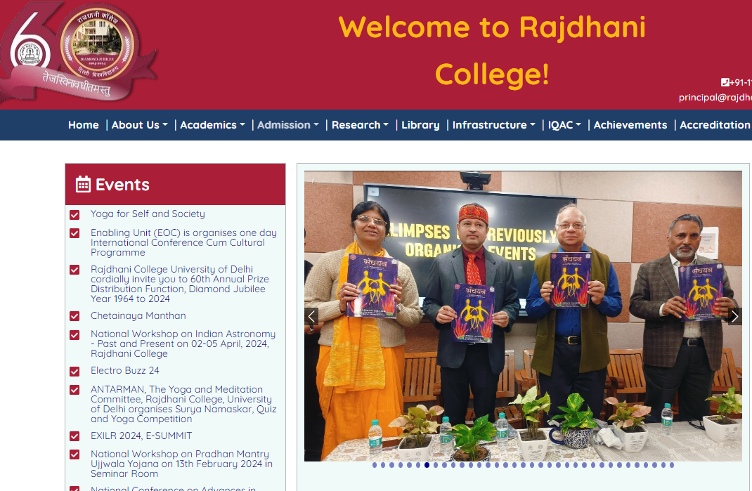 Rajdhani College Delhi Recruitment 2024 Apply Online For 62 Post