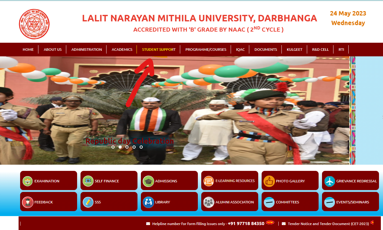 LNMU UG Admission 2023-27 For BA, BSc & BCom Apply Online: ललित नारायण ...