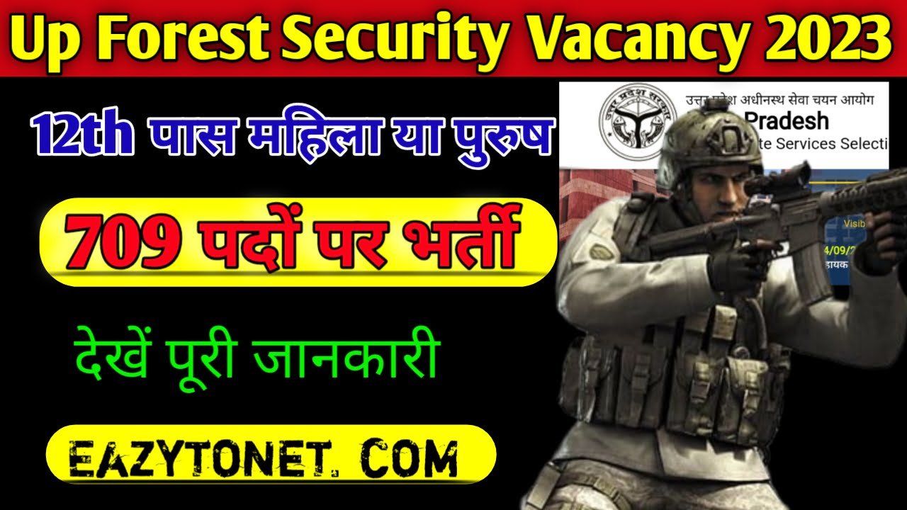 Up Forest Security Guard Vacancy 2023: उत्तर प्रदेश मैं 1 सुरक्षा के लिए भर्ती, महिला एवं पुरुष दोनों करें आवेदन, देखें पूरी जानकारी.