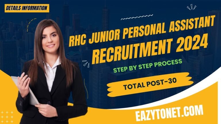 RHC Junior Personal Assistant Recruitment 2024: Rajasthan High Court Junior Apply Online, Notification Out