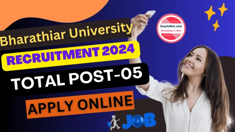 Bharathiar University Recruitment 2024: Bharathiar University Vacancy 2024 Apply Online, Notification Out