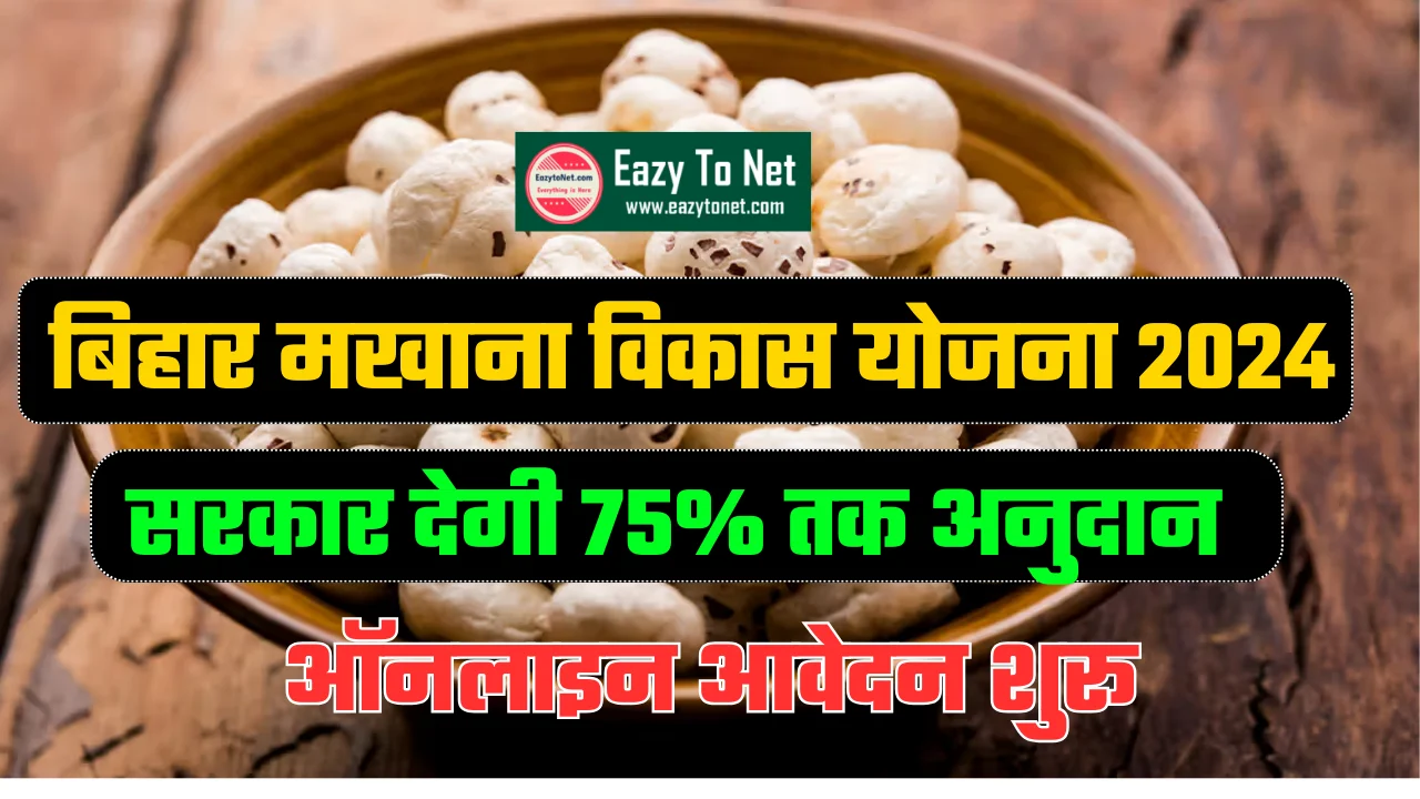 Bihar Makhana Vikas Yojana 2024-25: बिहार मखाना विकास योजना 2024 में सरकार देगी 75% तक अनुदान, ऑनलाइन आवेदन शुरू