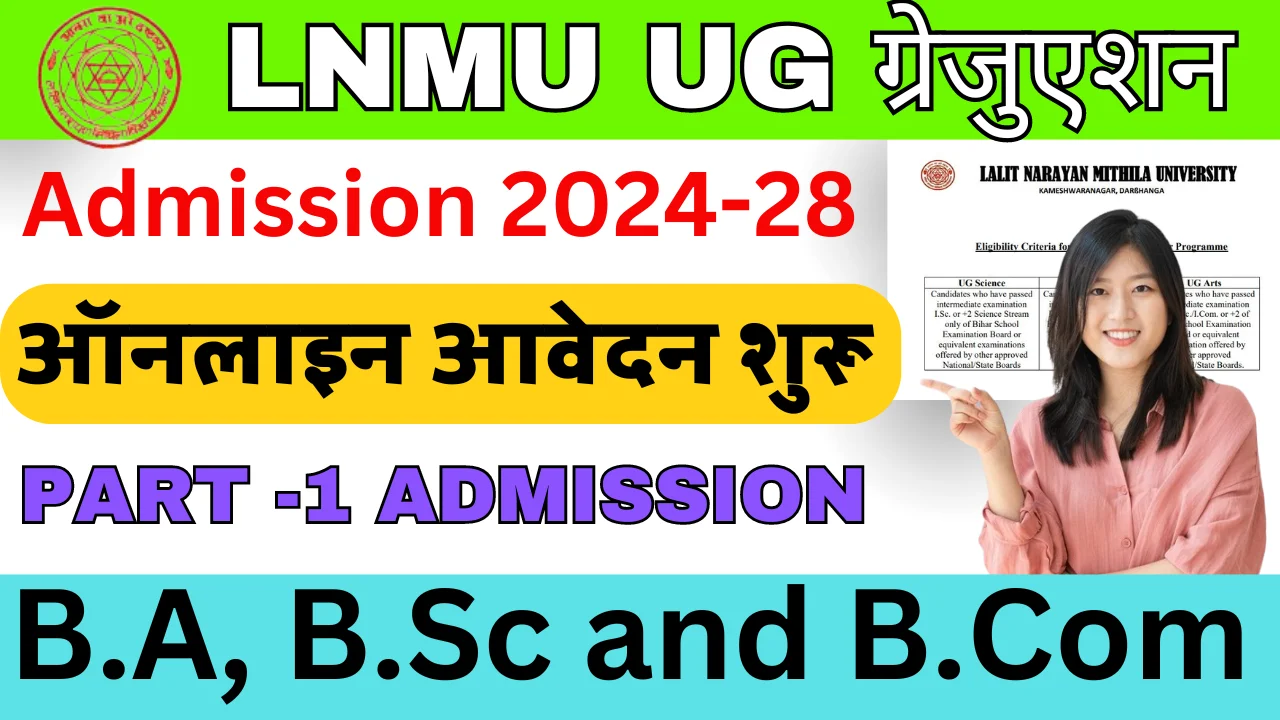 LNMU UG Admission 2024: Apply Online For BA,B.Sc & B.Com
