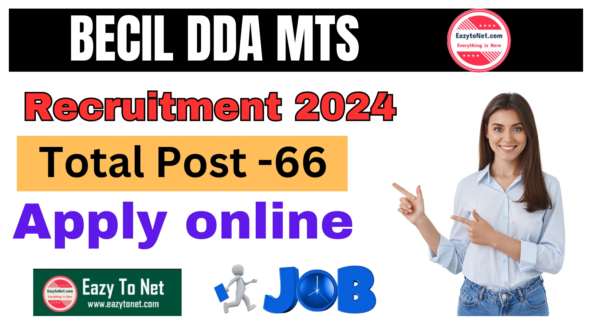 BECIL DDA MTS Recruitment 2024: How to Apply BECIL DDA MTS Vacancy 2024, Notification Out