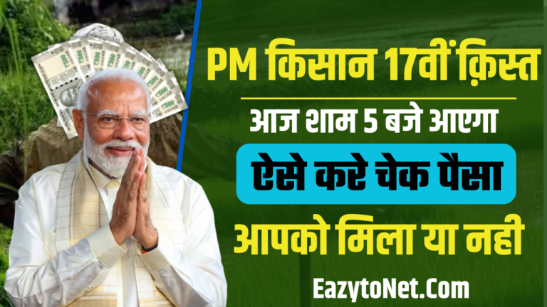 PM Kisan 17th Installment Date: आज शाम 5 बजे आएगा पीएम किसान 17वी किश्त, ऐसे करे चेक पैसा