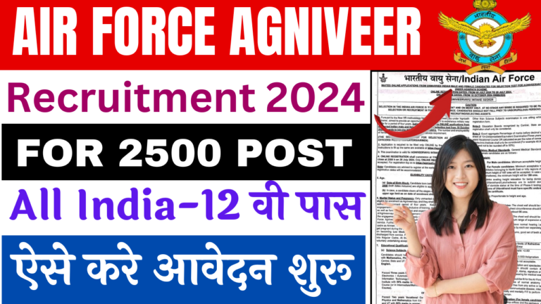 Air Force Agniveer Recruitment 2024: Apply Online ,Notification Out