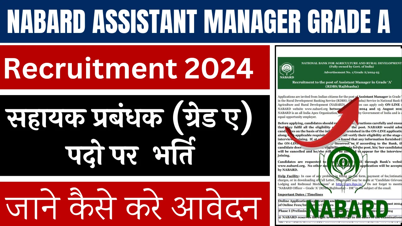 NABARD Assistant Manager Grade A Recruitment 2024: Apply Online,For 102 ...