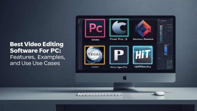 Best Video Editing Software for PC : Features, Examples, and Use Cases