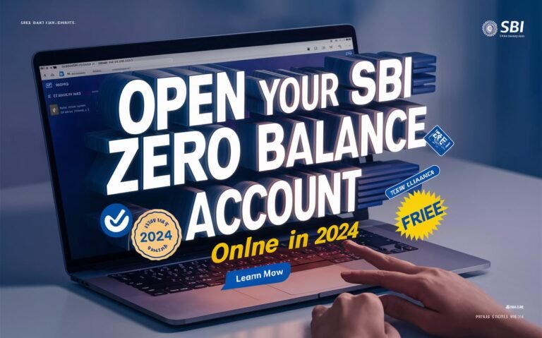 Open Your SBI Zero Balance Account Online in 2024: Complete Guide