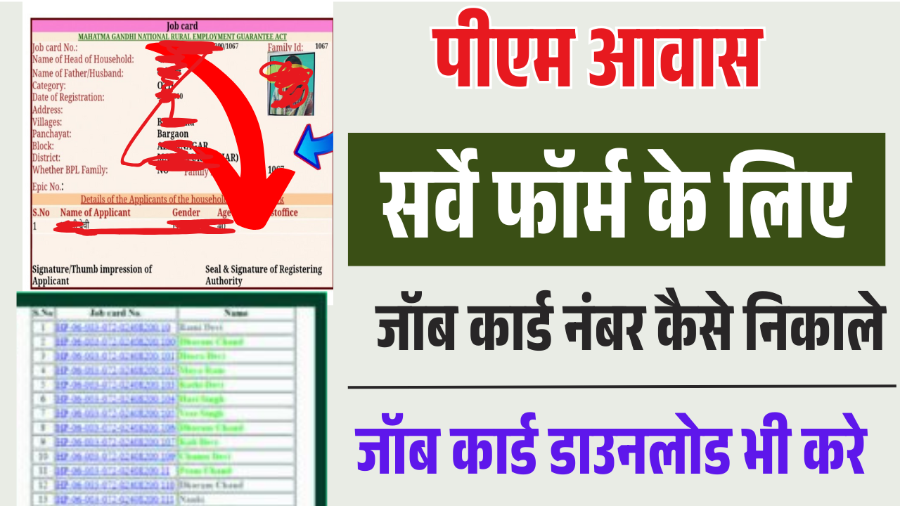 Nrega Job Card Download 2025: प्रधानमंत्री आवास योजना निकाले जॉब कार्ड नंबर ऑनलाइन