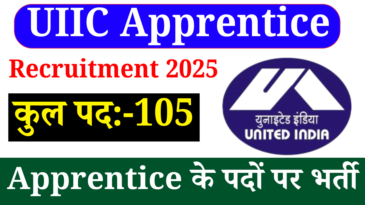 UIIC Apprentice Recruitment 2025: Apply Online For 105 Post